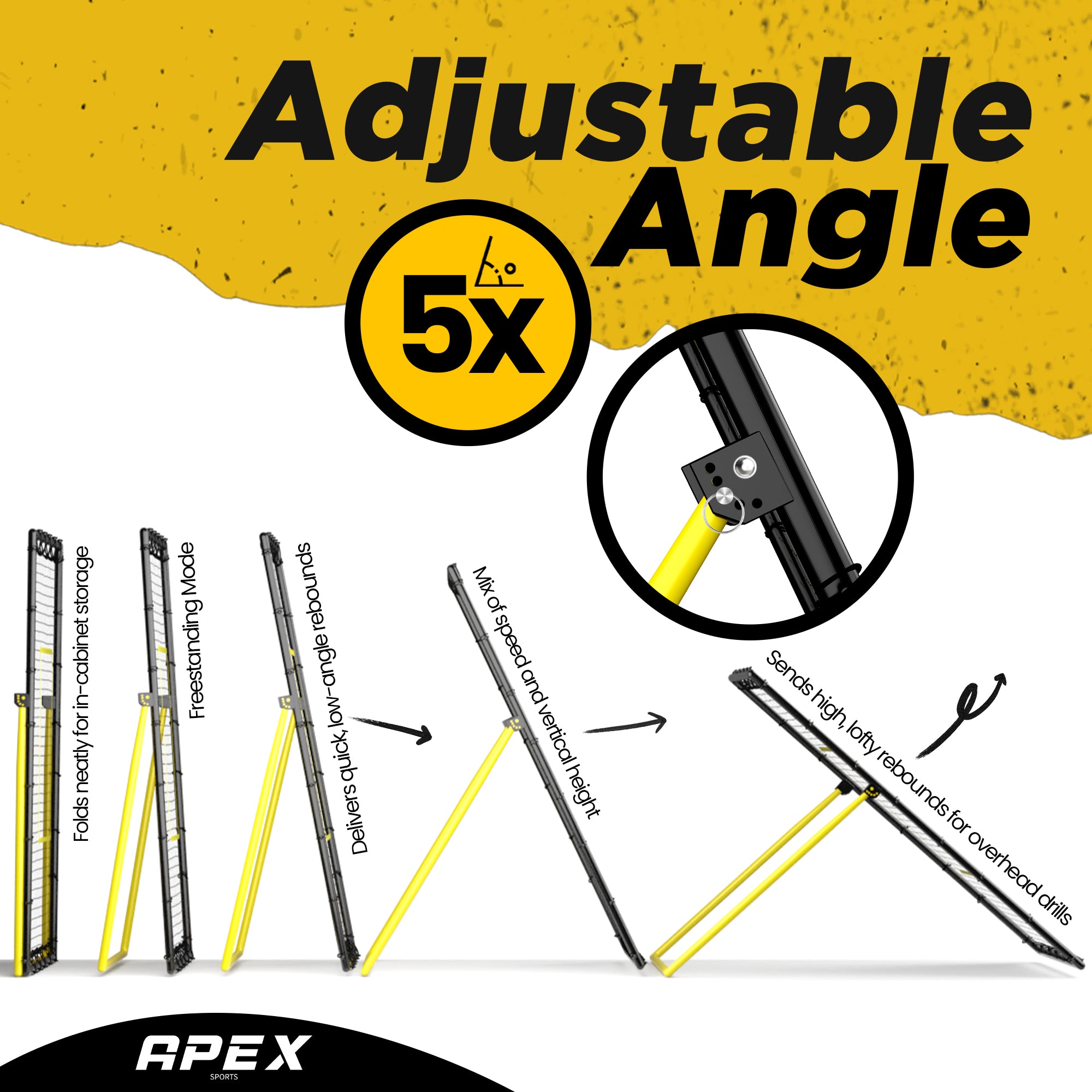 澳洲红人运动俱乐部 Apex Sports Adjustable Volleyball Rebounder Net 7x4 ft