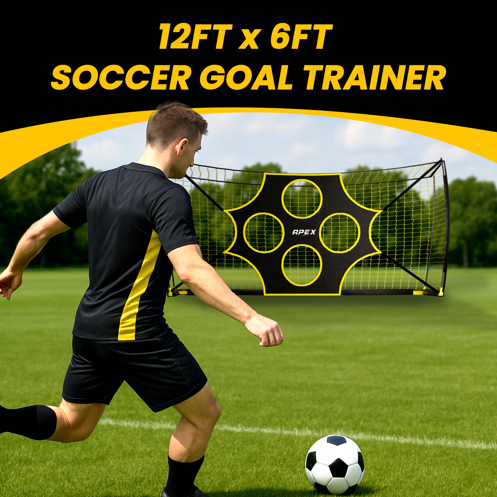 Apex Sports 12x6' Soccer Net