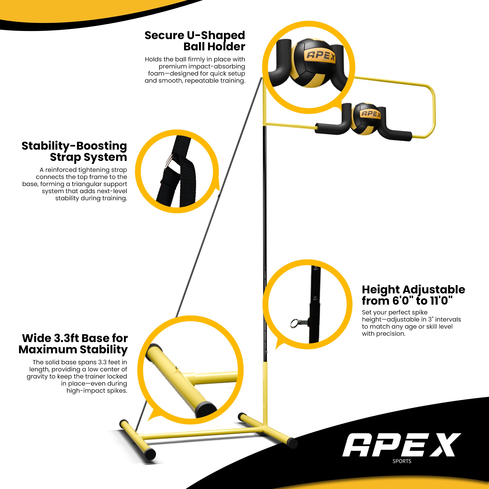 Apex Sports Volleyball Spike Trainer