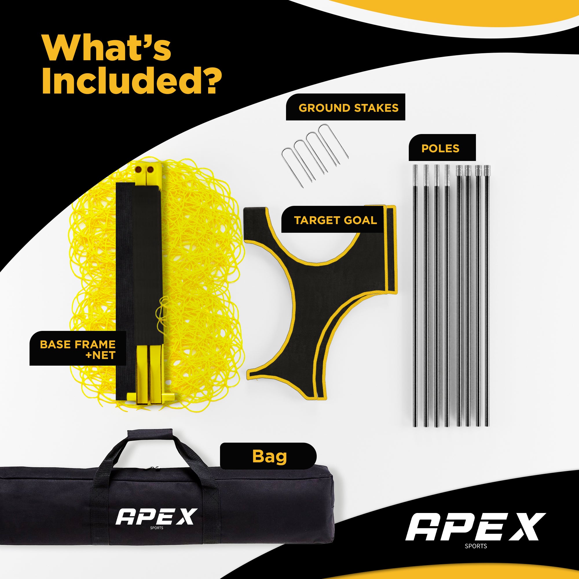 Apex Sports 12x6' Soccer Net